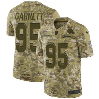 Nike Cleveland Browns #95 Myles Garrett Camo Men’s Stitched NFL Limited 2018 Salute To Service Jersey