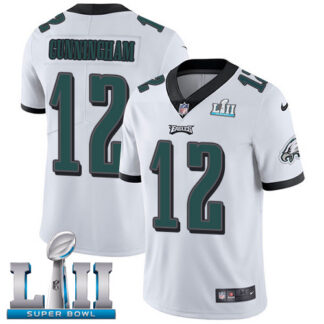 Nike Philadelphia Eagles #12 Randall Cunningham White Super Bowl LII Men’s Stitched NFL Vapor Untouchable Limited J...
