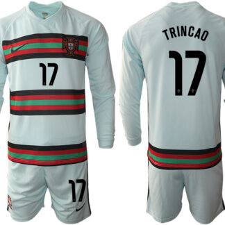 Men 2021 European Cup Portugal away Long sleeve 17 soccer jerseys