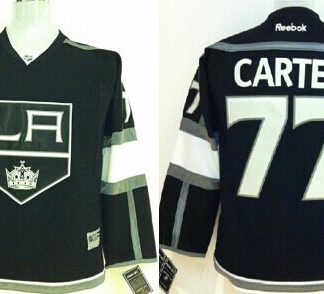 Los Angeles Kings #77 Jeff Carter Black Kids Jersey