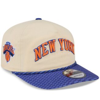 New York Knicks New Era 2025/26 City Edition 19TWENTY Adjustable Hat – Cream/Blue