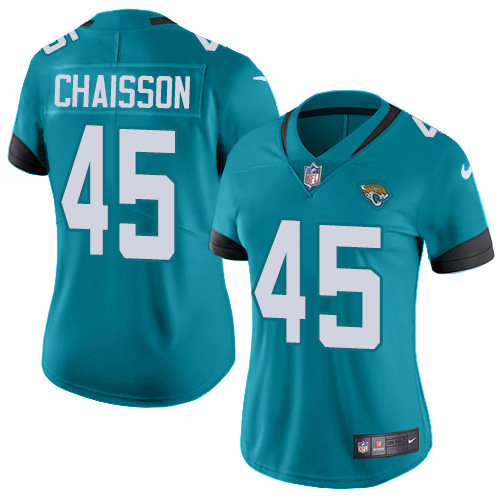 Nike Jacksonville Jaguars #45 K’Lavon Chaisson Teal Green Alternate Women’s Stitched NFL Vapor Untouchable Limited...