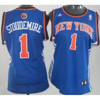 Cheap Women New York Knicks 1 STOUDEMIRE Blue Swingnman NBA Jerseys