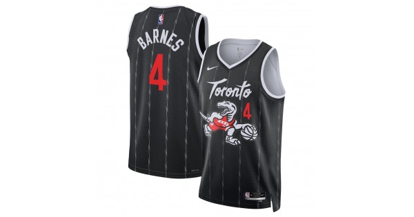 Scottie Barnes Toronto Raptors Nike Unisex 2025/26 Black Swingman Jersey - City Edition - Image 2