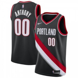 ultra‑ Men's Portland Trail Blazers Carmelo Anthony #00 Nike Black 2020/21 Swingman Jersey – Icon Edition ‑uniform