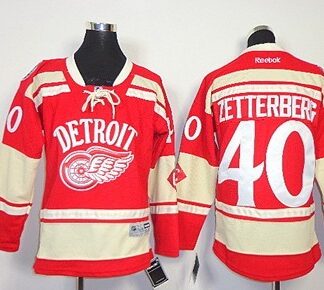 Detroit Red Wings #40 Henrik Zetterberg 2014 Winter Classic Red Jersey