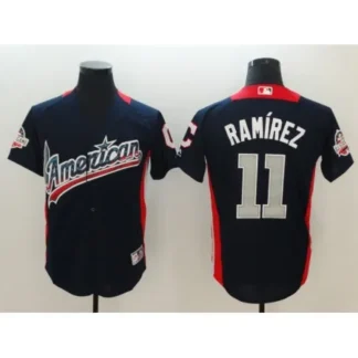 American League #11 Jose Ramirez Navy 2018 MLB All-Star Game Home Run Derby Jersey 35O5