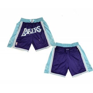 Men's Los Angeles Lakers Purple Shorts (Run Small) NEBU