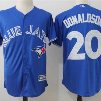 Toronto Blue Jays #20 Josh Donaldson Blue 2017 Spring Training New Cool Base Stitched Jersey