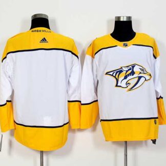 Nashville Predators Blank White Adidas Stitched Jersey