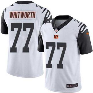 Nike Men & Women & Youth Bengals 77 Andrew Whitworth White Color Rush Limited Jersey
