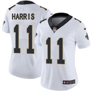 Nike New Orleans Saints #11 Deonte Harris White Women’s Stitched NFL Vapor Untouchable Limited Jersey