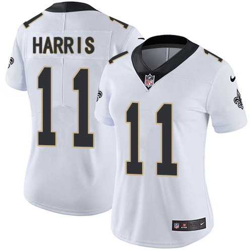 Nike New Orleans Saints #11 Deonte Harris White Women’s Stitched NFL Vapor Untouchable Limited Jersey