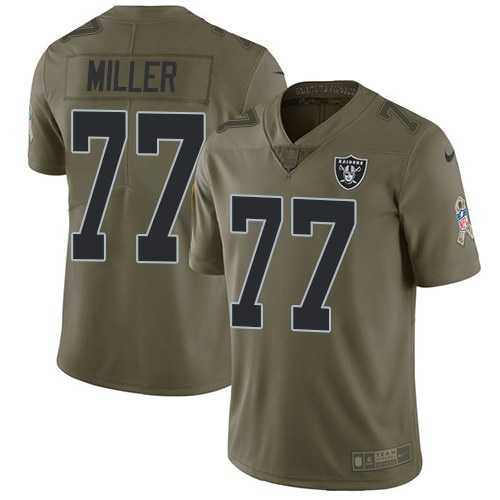 Nike Raiders 77 Kolton Miller Olive Salute To Service Limited Jersey Dzhi