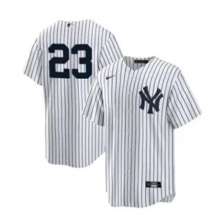 Men's New York Yankees #23 Don Mattingly White Cool Base Stitched Baseball Jersey GYJ7