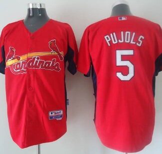 St.Louis Cardinals #5 Pujols 2011 Red Jerseys