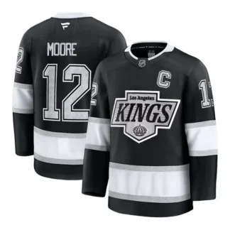 Youth Los Angeles Kings #12 Trevor Moore Black Home Jersey