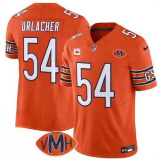 Men & Women & Youth Chicago Bears #54 Brian Urlacher Orange 2025 F.U.S.E. With 4-Star C Patch VMH Patch Vapor Untou...