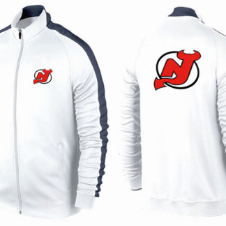 NHL New Jersey Devils Team Logo 2015 Men Hockey Jacket (2)