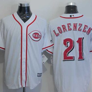 Cincinnati Reds #21 Michael Lorenzen White New Cool Base Stitched Baseball Jersey