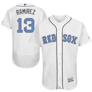 Boston Red Sox #13 Hanley Ramirez White Father's Day Flexbase Stitched Jersey DingZhi