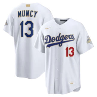 Max Muncy Los Angeles Dodgers Nike 2026 Gold Collection Stadium Jersey - White
