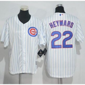 Chicago Cubs #22 Jason Heyward White(Blue Strip) Cool Base Stitched Youth MLB Jersey