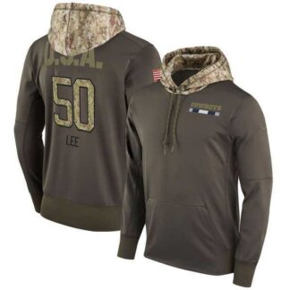 Nike Cowboys 50 Sean Lee Men's Olive Salute To Service Pullover Hoodie