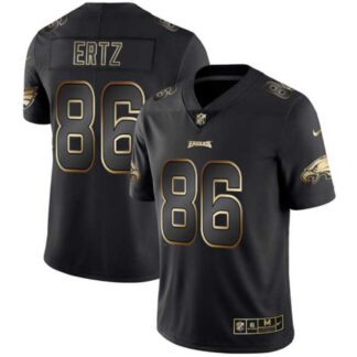 Nike Eagles 86 Zach Ertz Black Gold Vapor Untouchable Limited Jersey Dyin