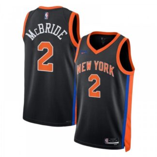 Miles McBride New York Knicks Nike Unisex 2022/23 Swingman Jersey - City Edition - Black
