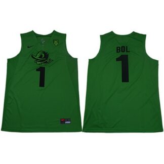 Ducks #1 Bol Bol Apple Green Limited Stitched NCAA Jersey