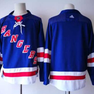 Men's New York Rangers Blank Royal Blue Home 2017-2018 Hockey Stitched NHL Jersey
