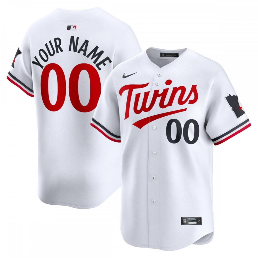 Minnesota Twins Nike Youth Home Limited Custom Jersey - White