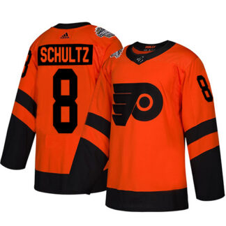 Adidas Philadelphia Flyers #8 Dave Schultz Orange Authentic 2019 Stadium Series Women’s Stitched NHL Jersey