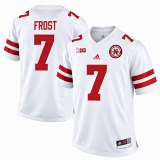 Scott Frost Nebraska Cornhuskers adidas Football Game Jersey - White