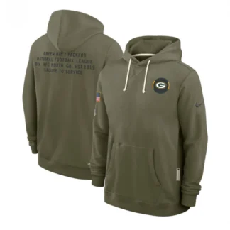 Green Bay Packers Salute to Service Sideline Dominant Force NFL Pullover Hoodie