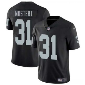 Men & Women & Youth Las Vegas Raiders #31 Raheem Mostert Black 2025 Vapor Stitched Jersey
