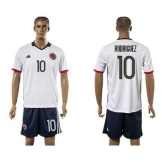 Colombia #10 Rodriguez Away Soccer Country Jersey