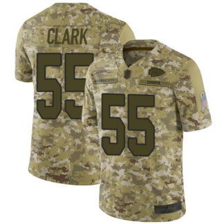 Nike Kansas City Chiefs #55 Frank Clark Camo Men’s Stitched NFL Limited 2018 Salute To Service Jersey