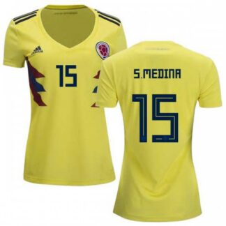 Women’s Colombia #15 S.Medina Home Soccer Country Jersey