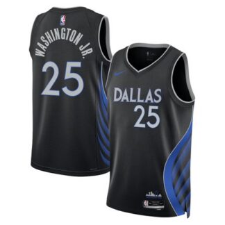 Youth Dallas Mavericks #25 P.J. Washington Jr. Nike Black Swingman Jersey