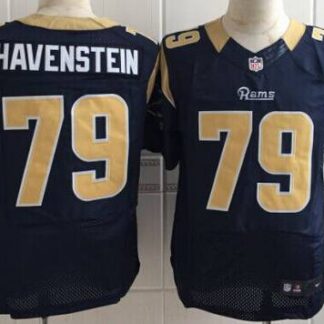 Men's St. Louis Rams #79 Rob Havenstein Nike Navy Blue Elite Jersey