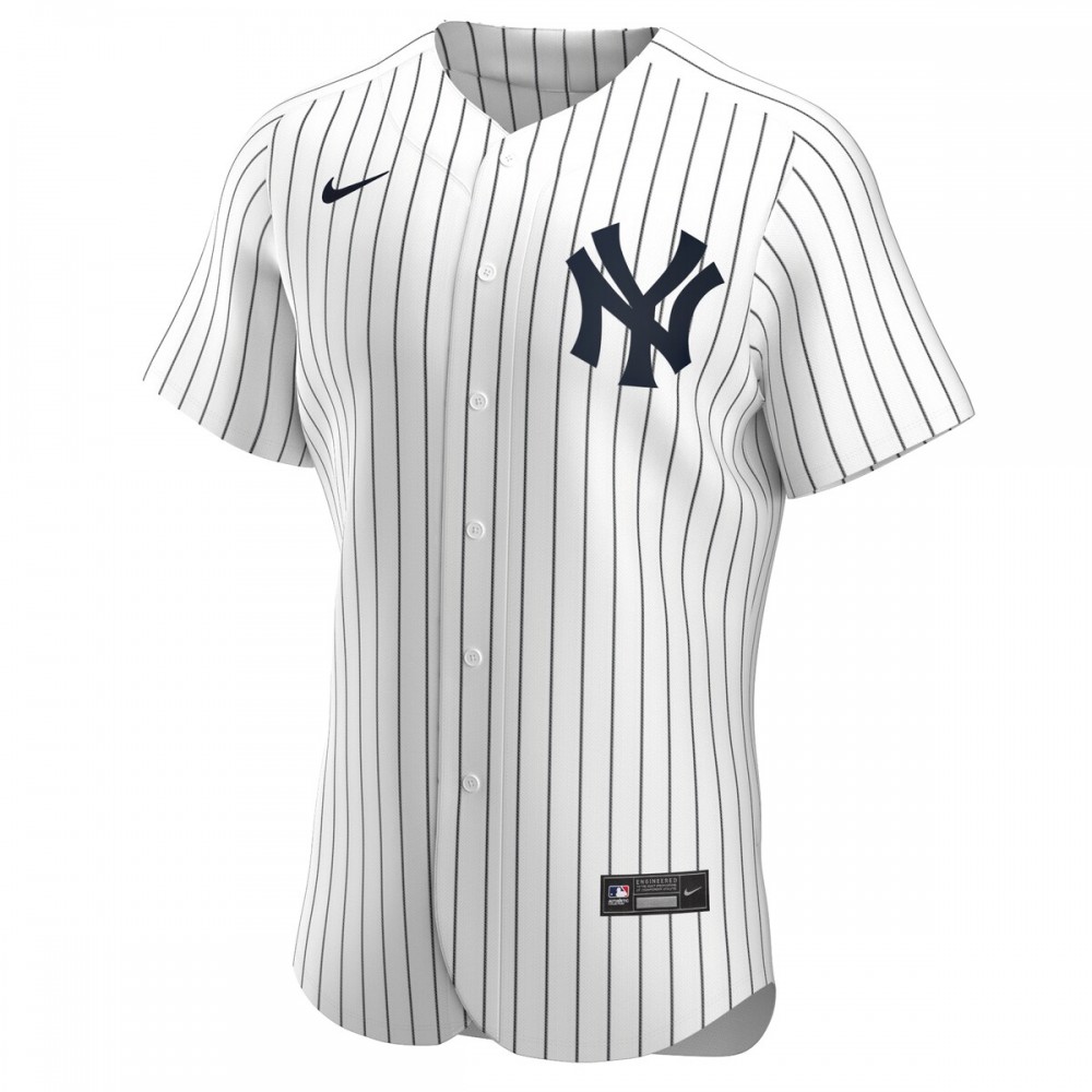 DJ LeMahieu New York Yankees Nike Home Authentic Player Jersey - White/Navy - Image 2