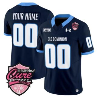 Old Dominion Monarchs Custom Navy Cure Bowl F.U.S.E. 2025 Vapor Limited Stitched Jersey