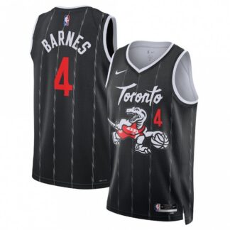 Scottie Barnes Toronto Raptors Nike Unisex 2025/26 Black Swingman Jersey - City Edition