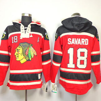Chicago Blackhawks #18 Savaro red Hoodie