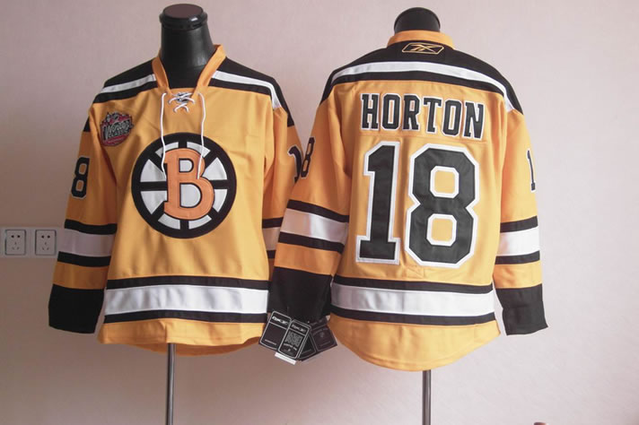 Boston Bruins #18 horton Yellow CLASSIC Jerseys