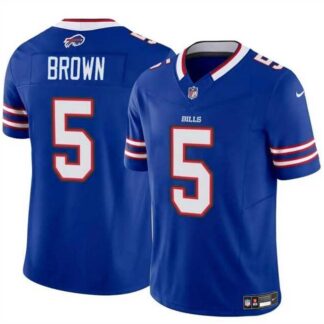 Men & Women & Youth Buffalo Bills #5 Anthony Brown Blue 2024 F.U.S.E. Vapor Untouchable Limited Football Stitched J...