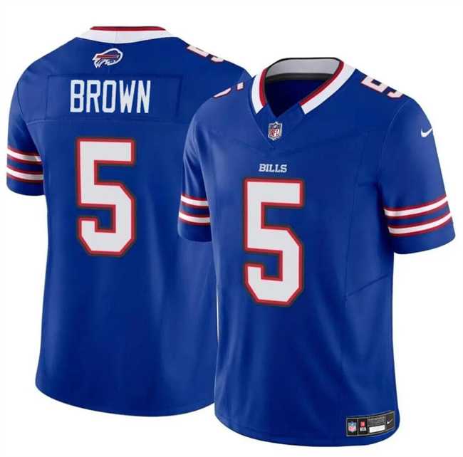 Men & Women & Youth Buffalo Bills #5 Anthony Brown Blue 2024 F.U.S.E. Vapor Untouchable Limited Football Stitched J...