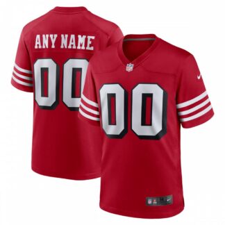 ultra‑ San Francisco 49ers Nike Alternate Custom Game Jersey - Scarlet ‑uniform